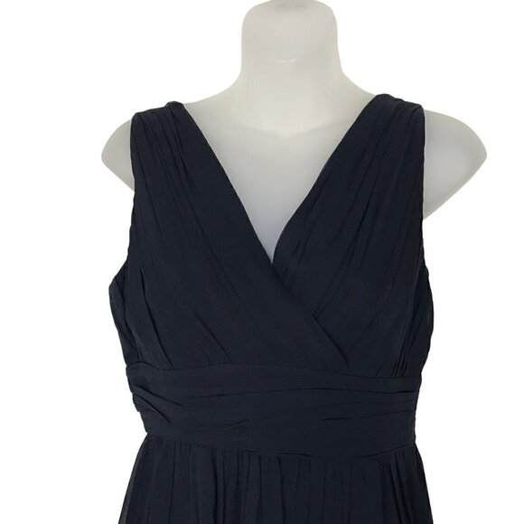 Viktor @ Rolf Navy Blue With Floral Embroidery Mini Dress Size  4 - Picture 3 of 6